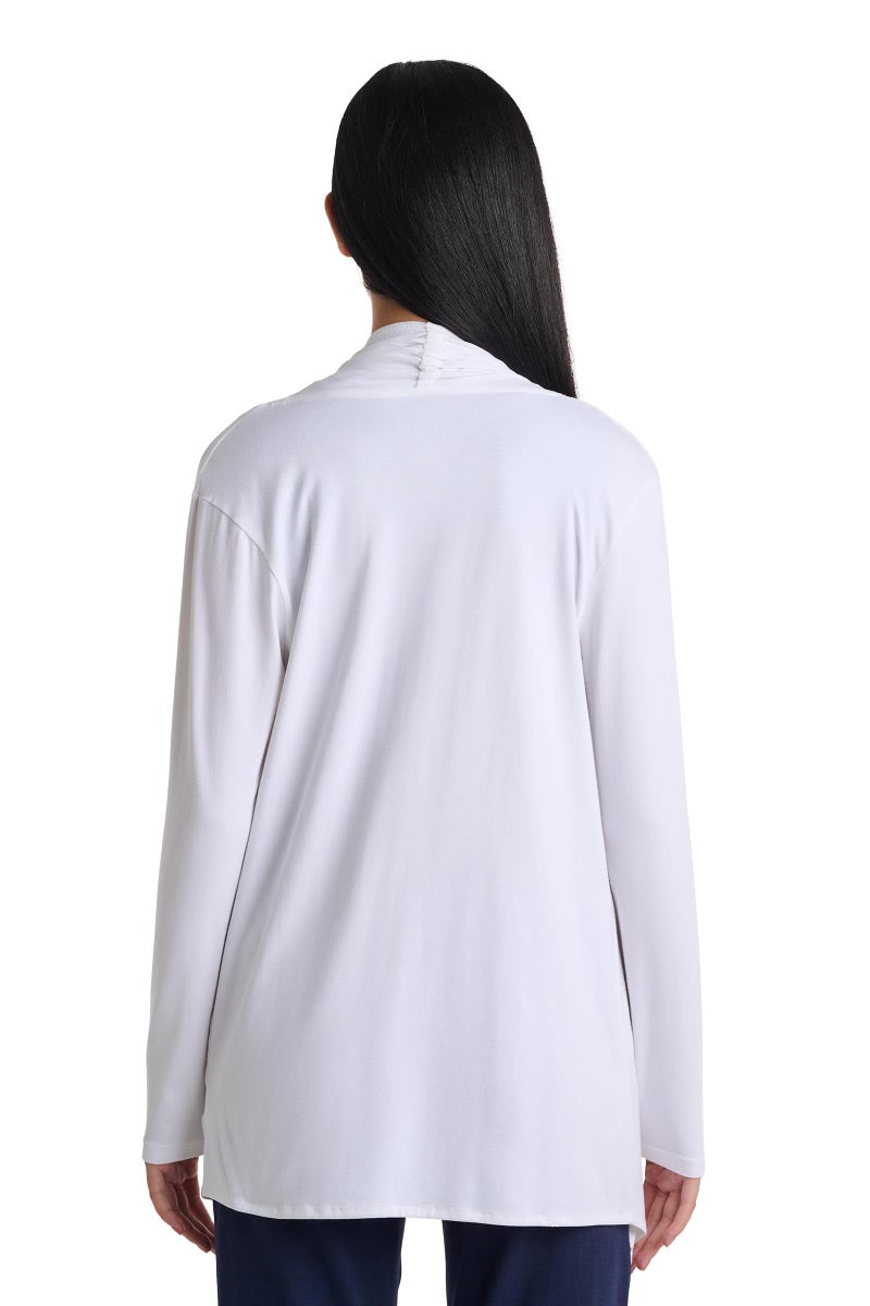 Coolibar UPF 50+ Women's Sun Wrap - Sun Protective,Large,White - Image 3